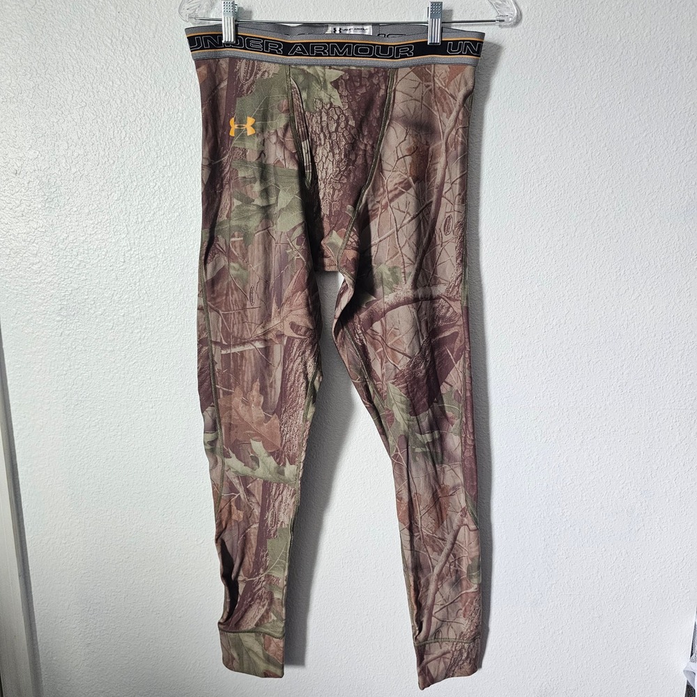 Under Armour Mens XL Realtree Camo HeatGear Compression Leggings Base Layer